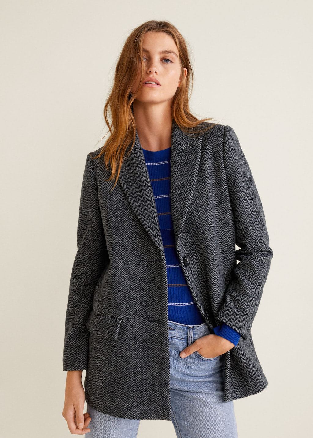 Textured wool blazer PROIMO